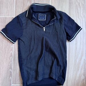 Cactus Navy and Black Kids Polo Shirt